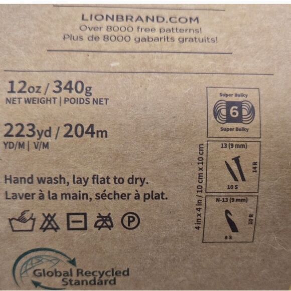 LION BRAND YARNS RE-SPUN QUICK N THICK YARN Sunshine Yellow - Picture 10 of 11